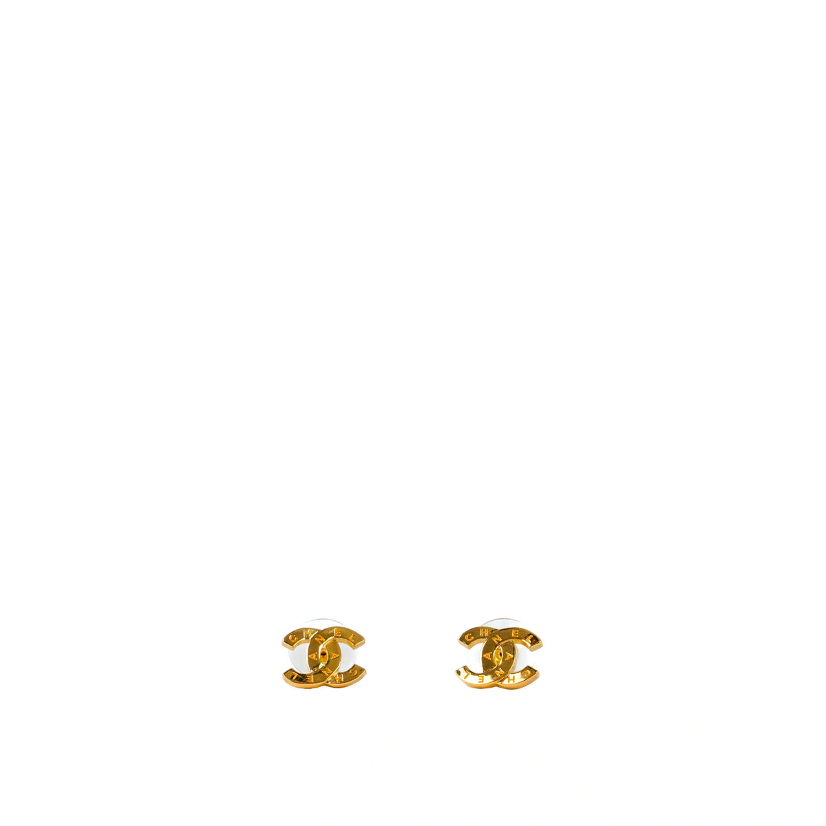 Chanel CC Earrings Gold