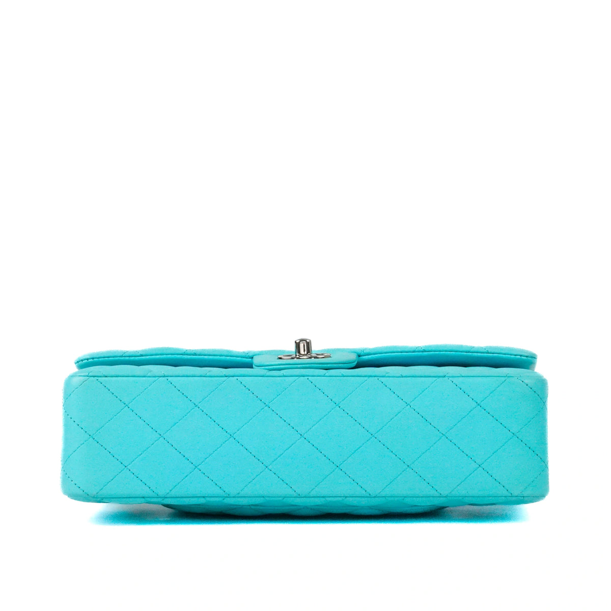 Chanel Timeless Classic in Turquoise Lambskin Leather SHW