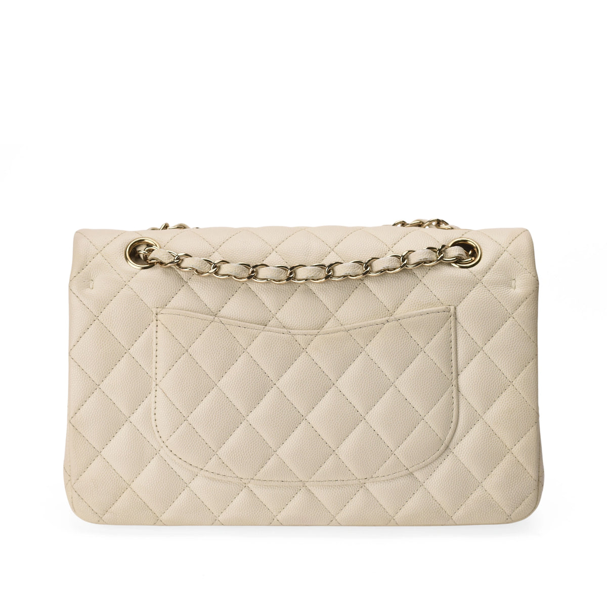 Chanel Timeless Medium Ivory Caviar GHW