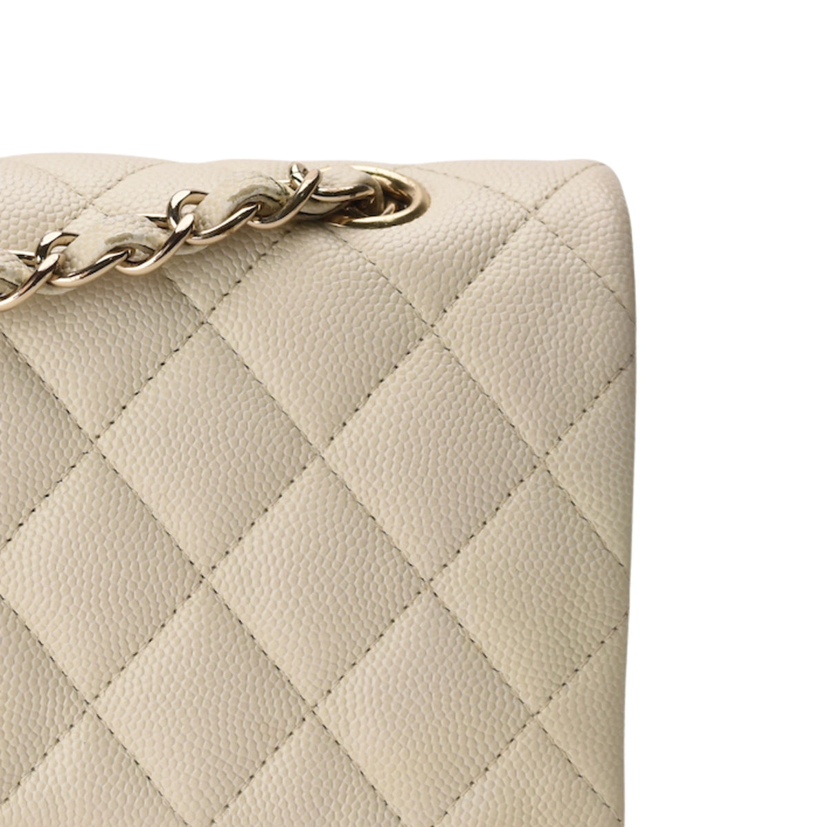 Chanel Timeless Medium Ivory Caviar GHW