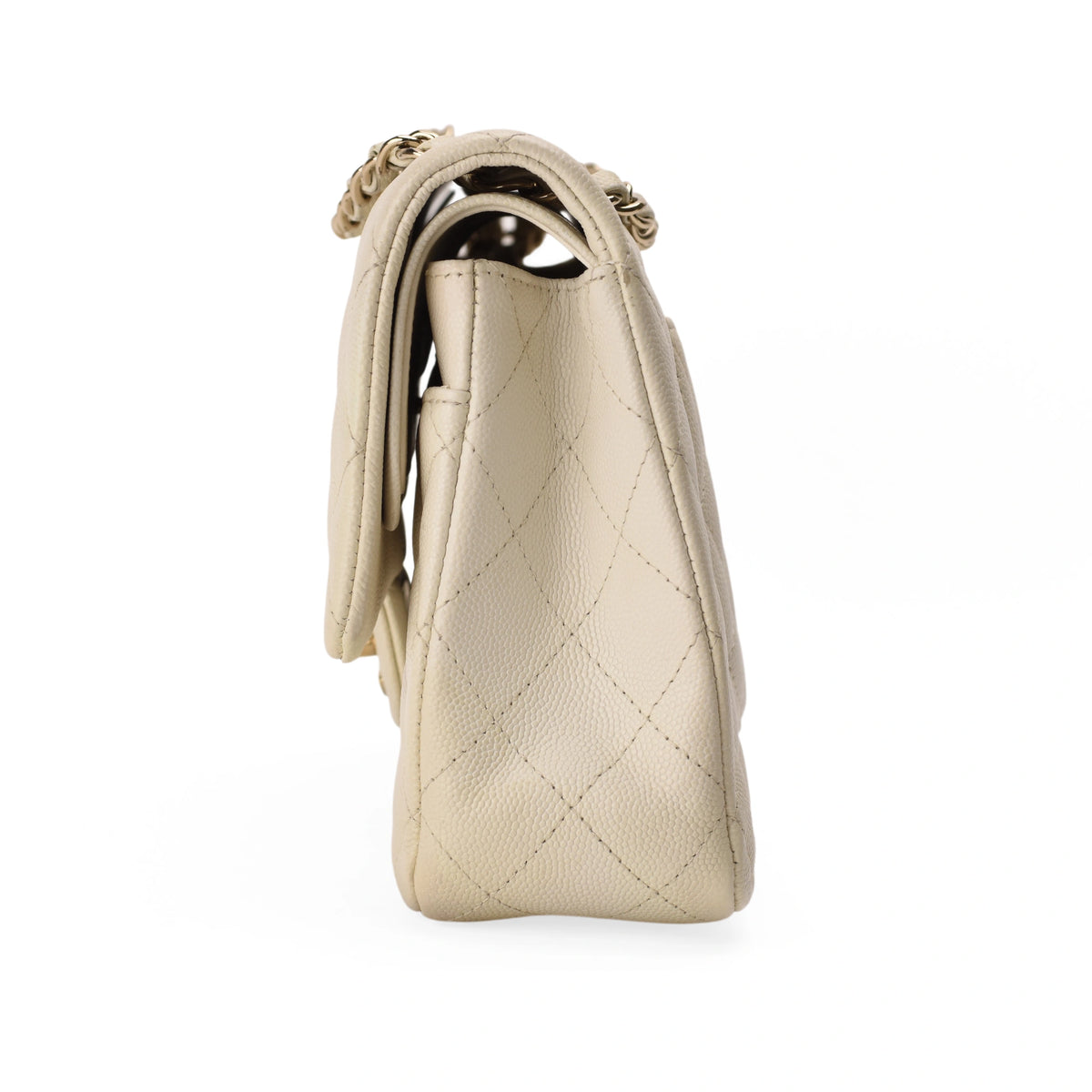 Chanel Timeless Medium Ivory Caviar GHW
