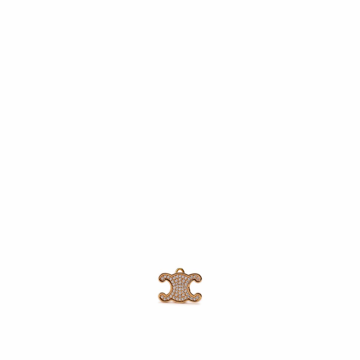 Rose gold diamond-encrusted luxury charm, curated Pre-loved Luxury by Myluxe in Helsinki.