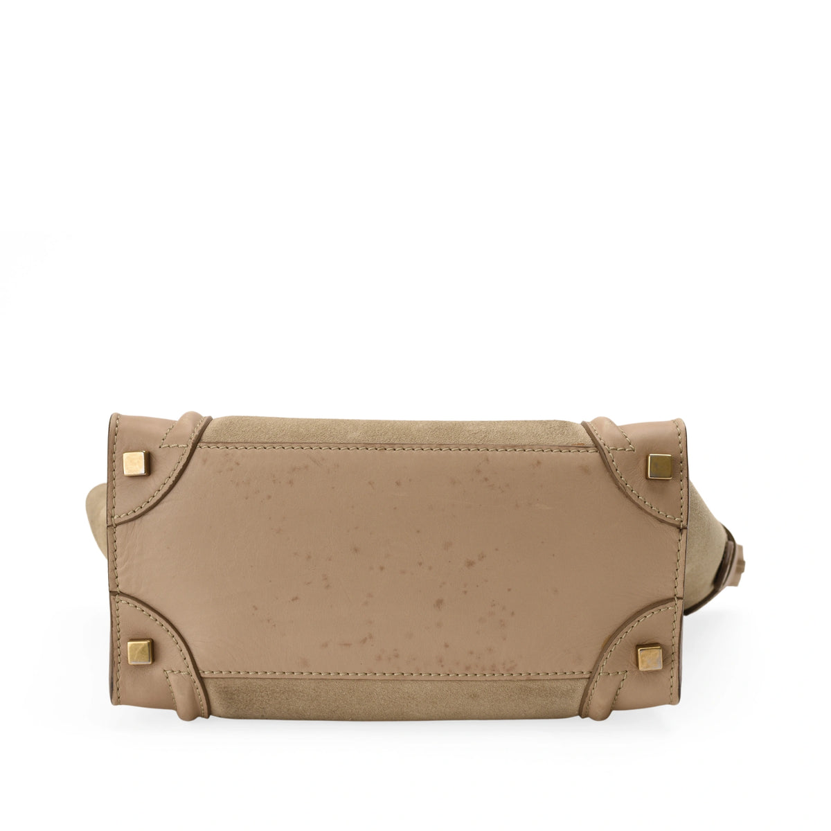 Beige leather luxury handbag with gold-tone hardware, curated Pre-loved Luxury by Myluxe in Helsinki.