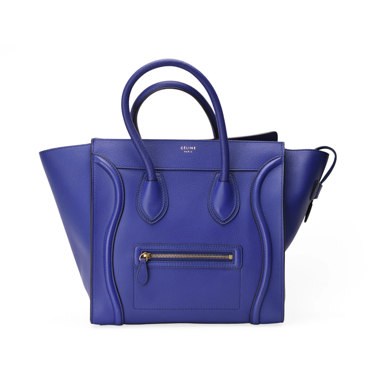 Celine Mini Luggage Electric Blue Bag