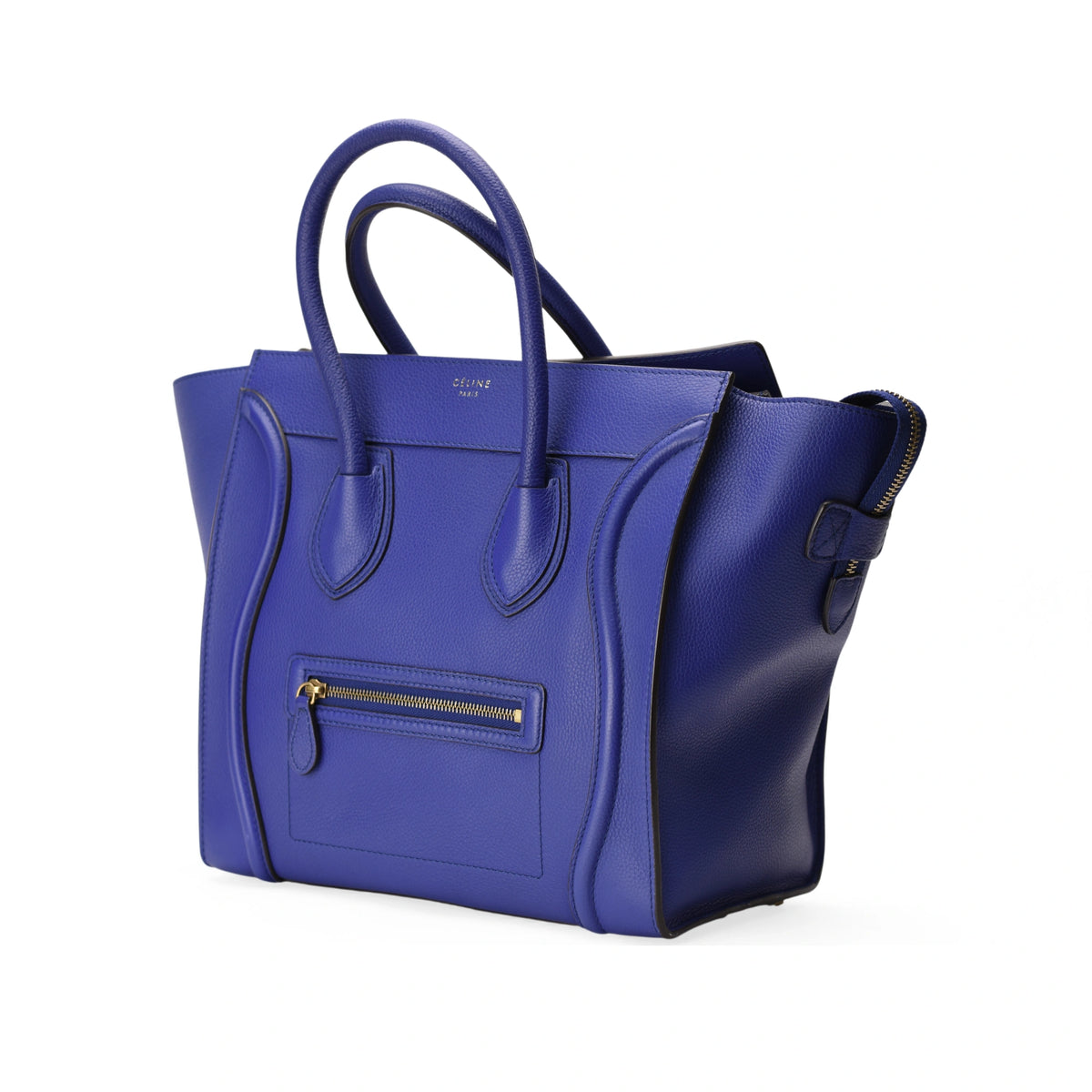 Celine Mini Luggage Electric Blue Bag