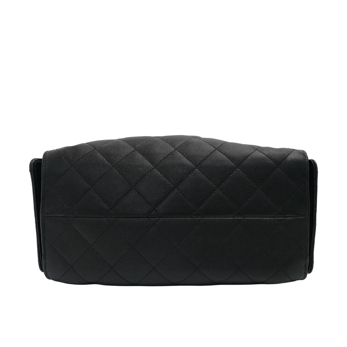 Black quilted caviar leather Chanel handbag. Curated Pre-loved Luxury by Myluxe in Helsinki.