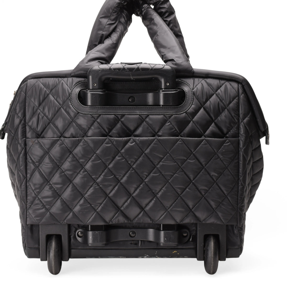 Chanel Coco Cocoon Diamond Quilted Trolley Black