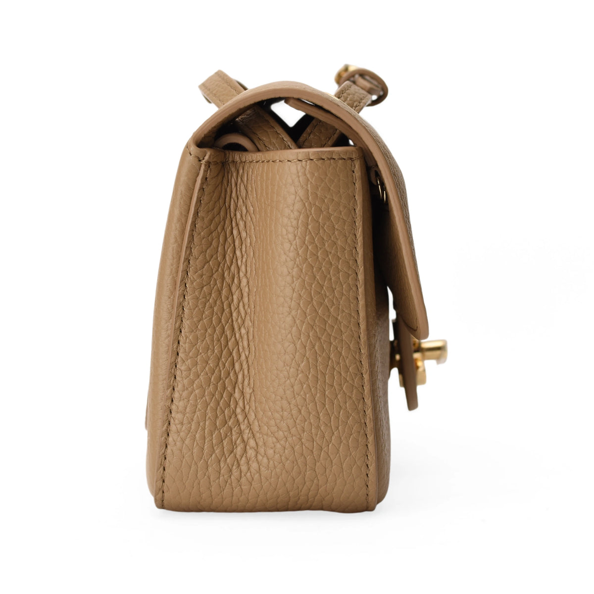 Chanel Mini Souplissimo Flap Bag Dark Beige GHW