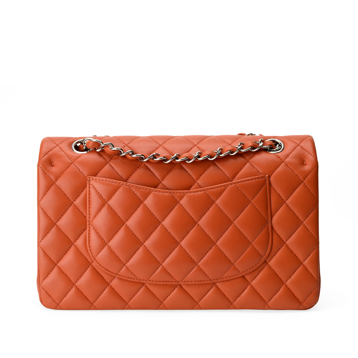 Chanel Timeless Medium Orange Lambskin SHW