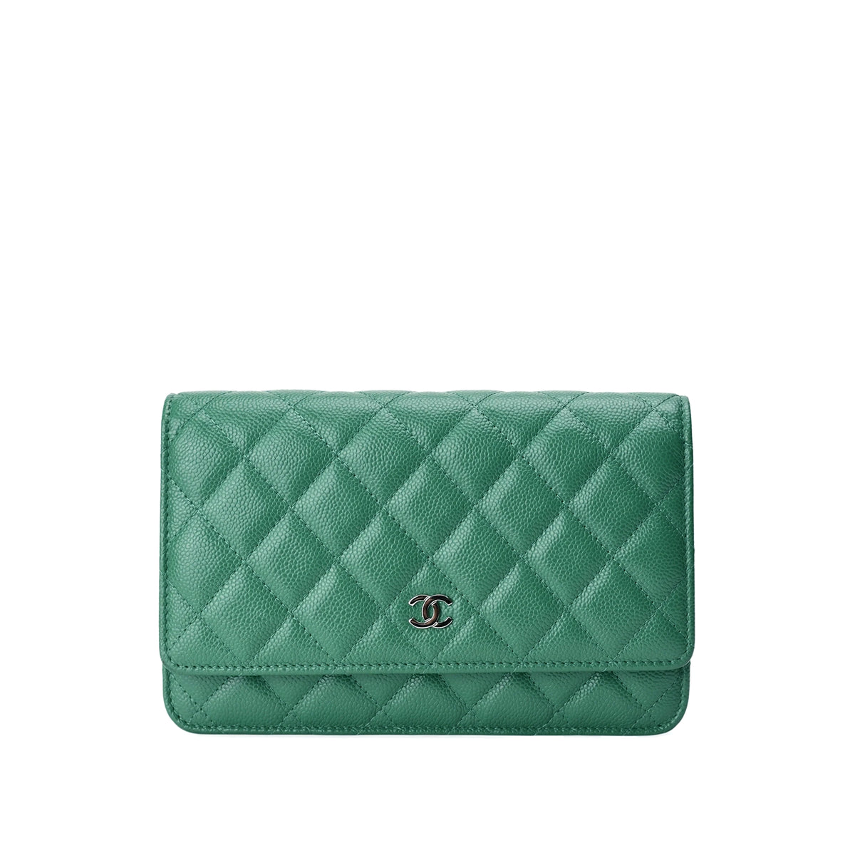 Chanel WOC Green Caviar SHW