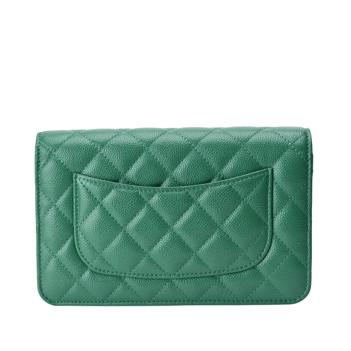 Chanel WOC Green Caviar SHW