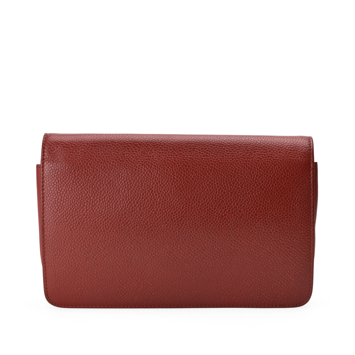 Chanel red caviar leather wallet on chain. curated Pre-loved Luxury by Myluxe in Helsinki.