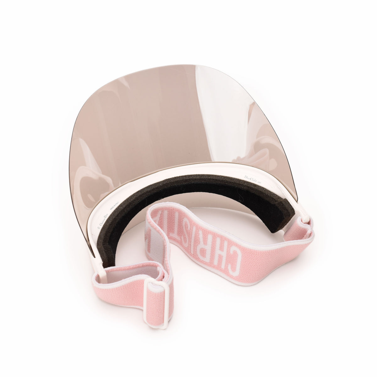 Pink Christian Dior visor with tinted shield, curated Pre-loved Luxury by Myluxe in Helsinki.