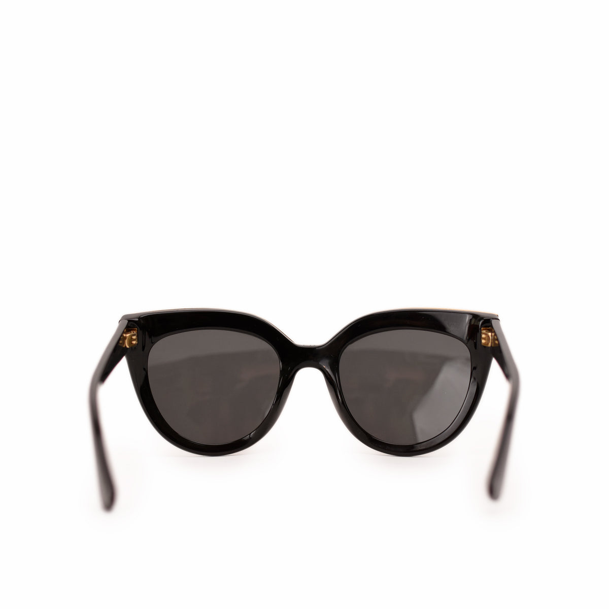 Black designer oversized sunglasses with dark tinted lenses. curated Pre-loved Luxury by Myluxe in Helsinki.