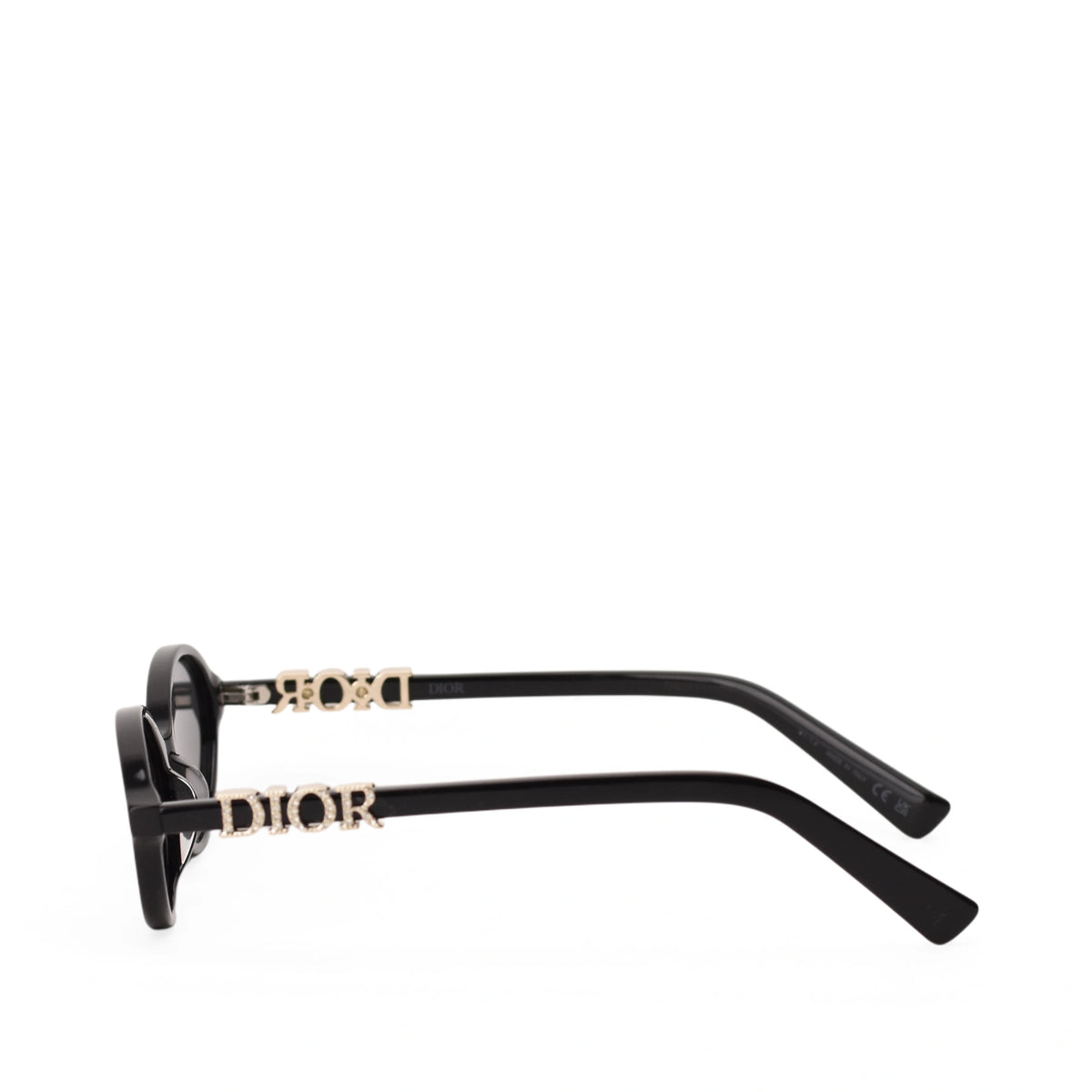 Dior DiorTreasure R1I Black Oval Sunglasses