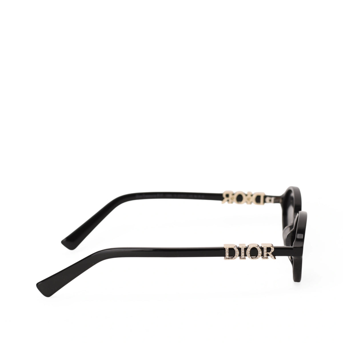 Dior DiorTreasure R1I Black Oval Sunglasses