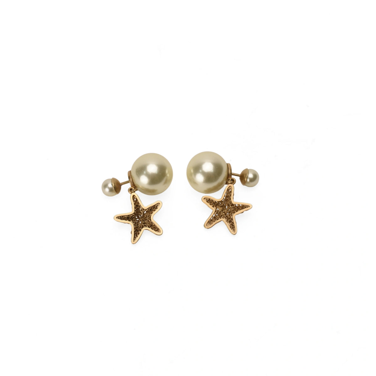 Dior Starfish Pearl Earrings