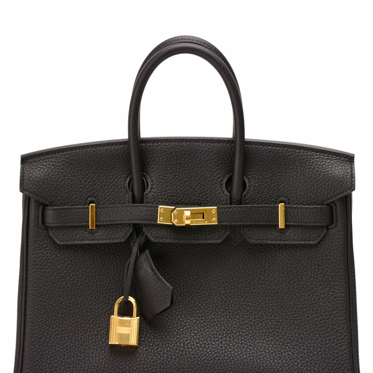 Black Togo leather Birkin handbag with gold-tone hardware, curated Pre-loved Luxury by Myluxe in Helsinki.