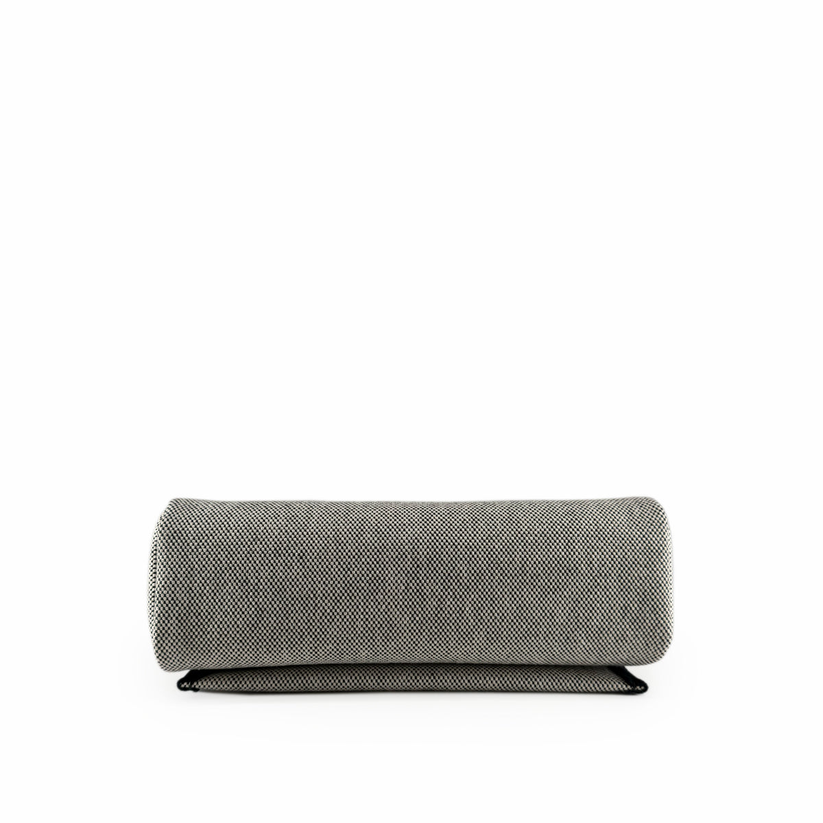 Black and white textured woven fabric roll, curated Pre-loved Luxury by Myluxe in Helsinki.