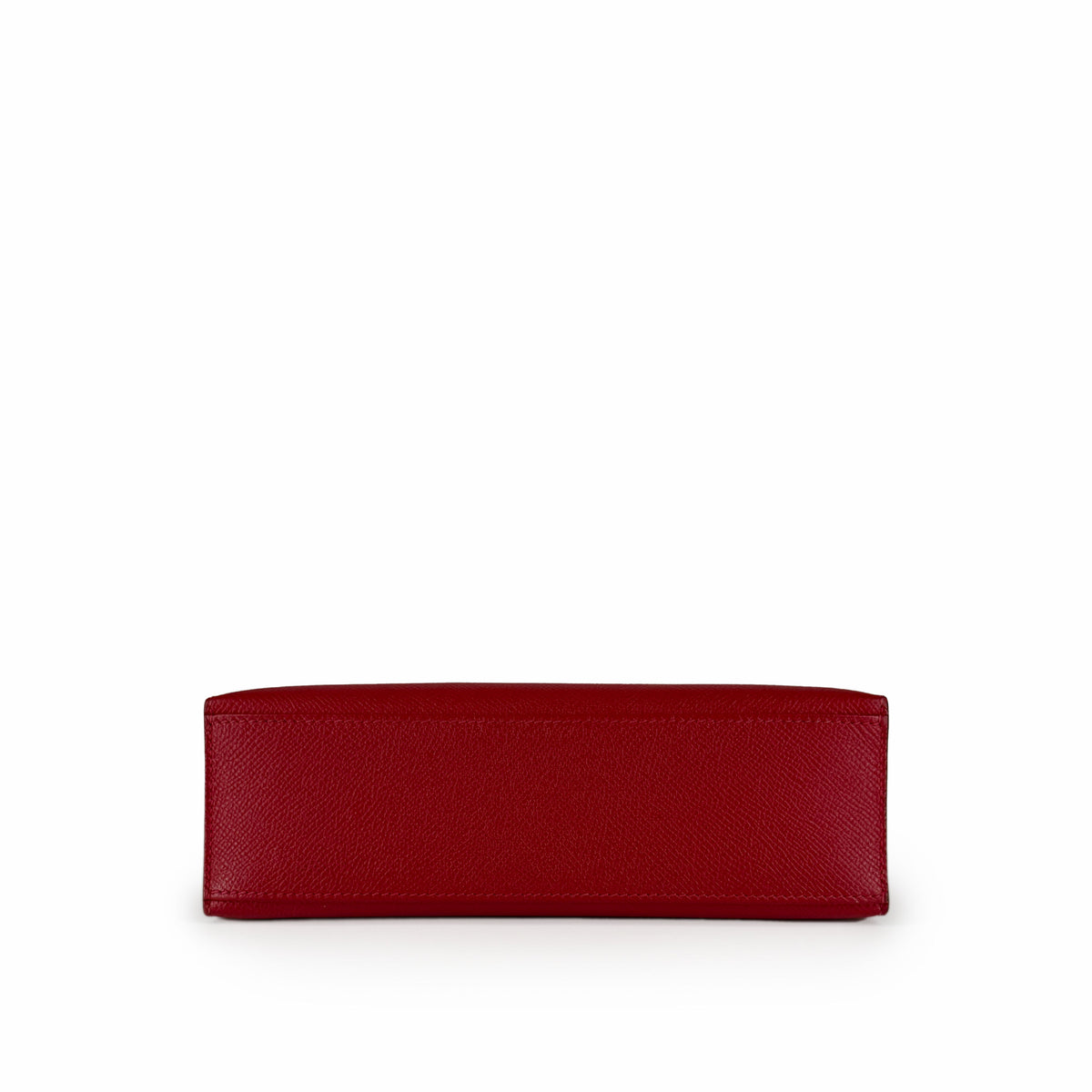 Red textured leather rectangular clutch, curated Pre-loved Luxury by Myluxe in Helsinki.
