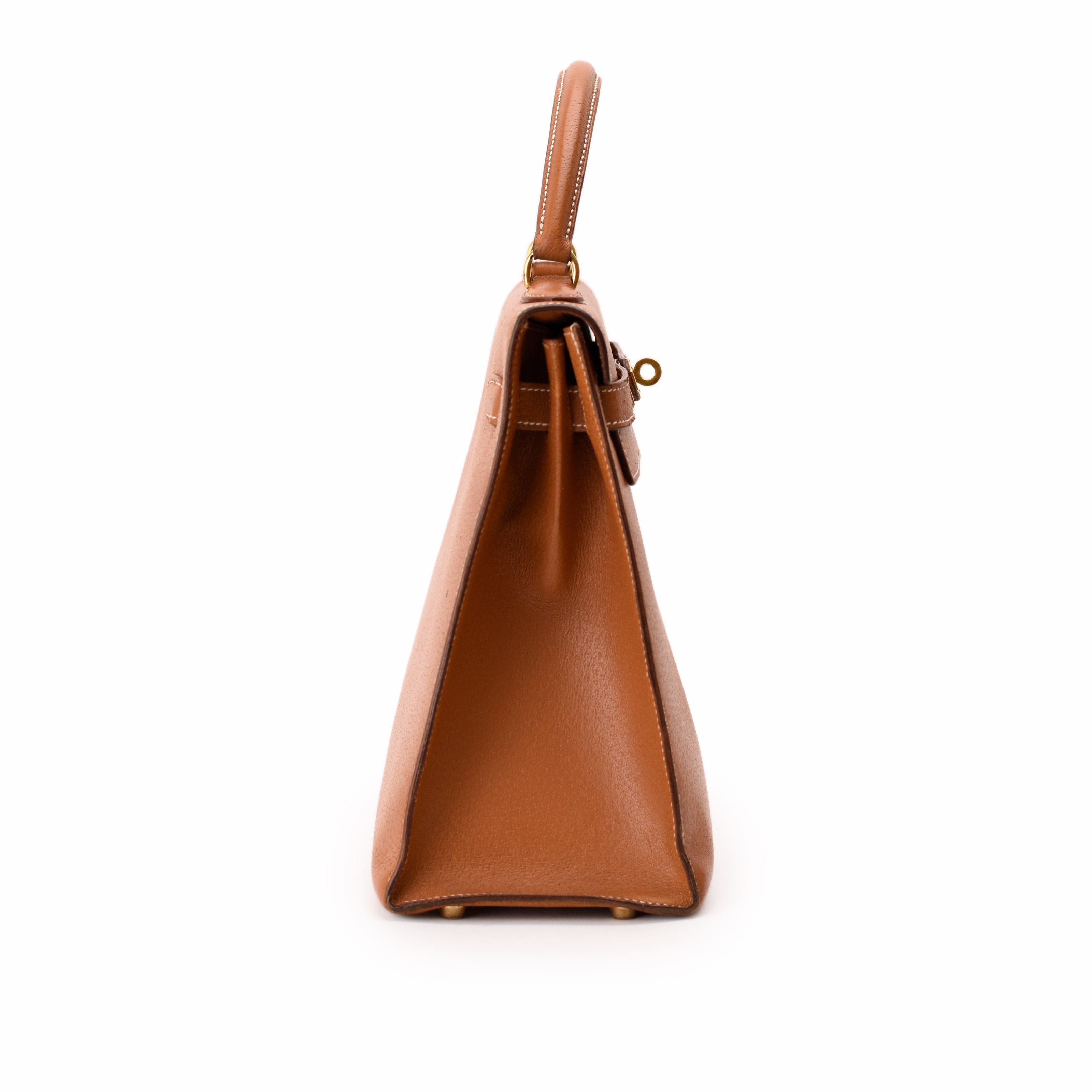 Hermès Kelly 32 Sellier Porc Vintage Gold GHW