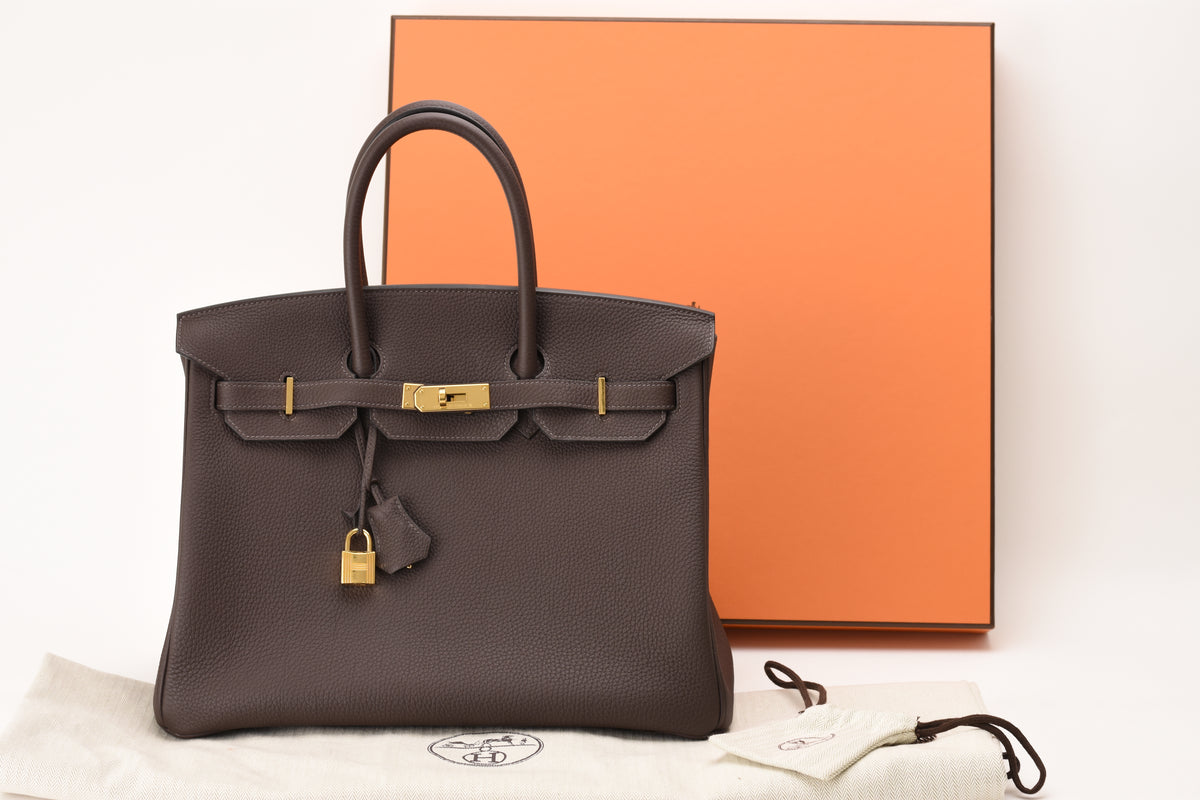 Hermès Birkin 35 Chocolate Togo GHW
