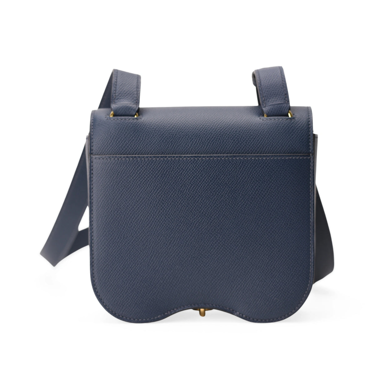 Hermès Della Cavalleria Mini Bleu De Prusse Bag GHW