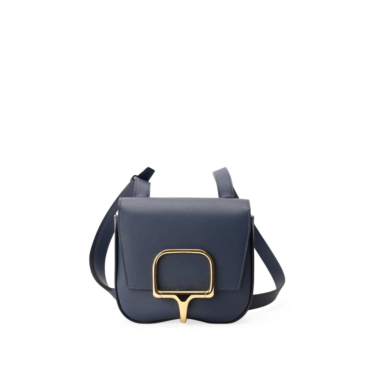 Hermès Della Cavalleria Mini Bleu De Prusse Bag GHW