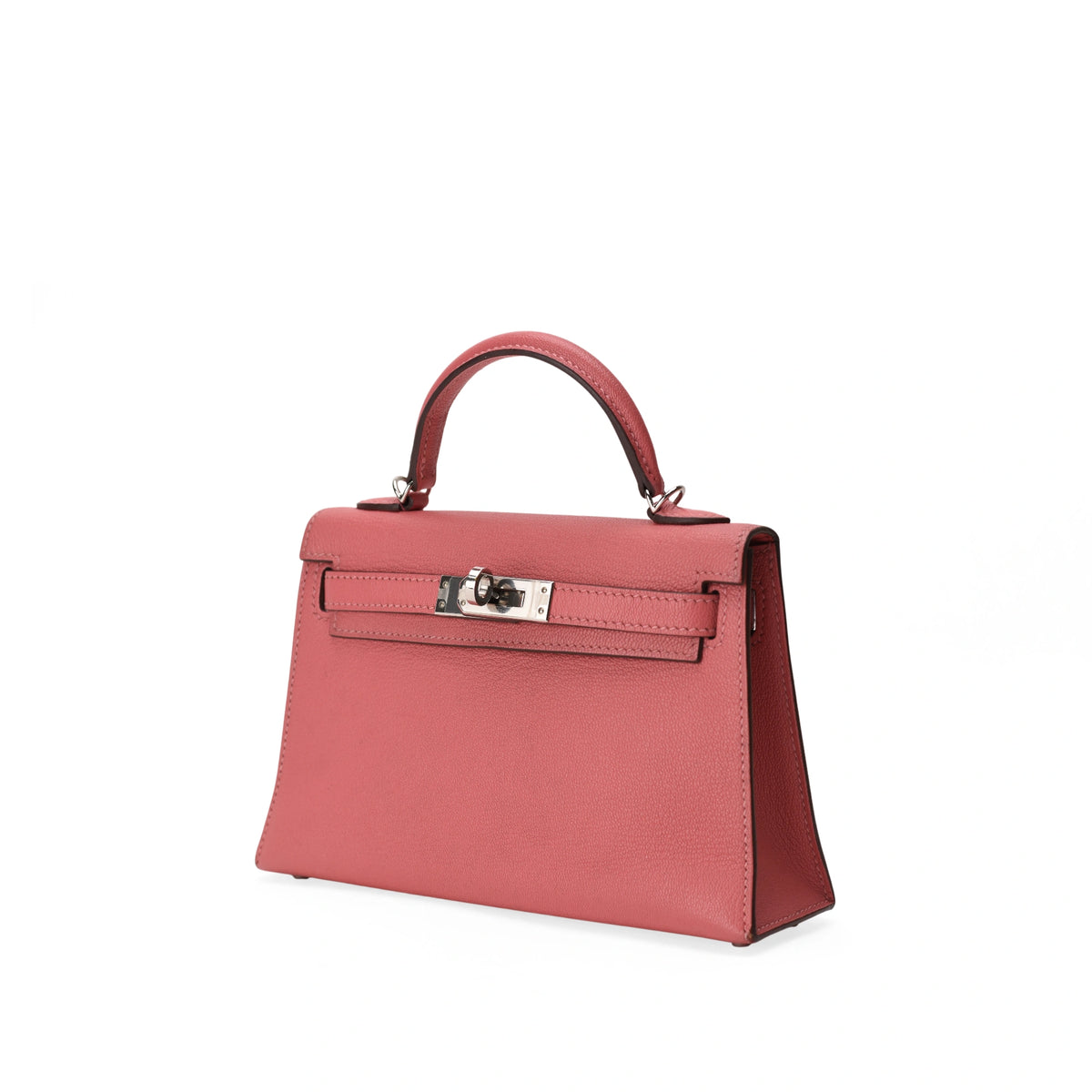 Hermès Mini Kelly Rose Lipstick Chèvre PHW