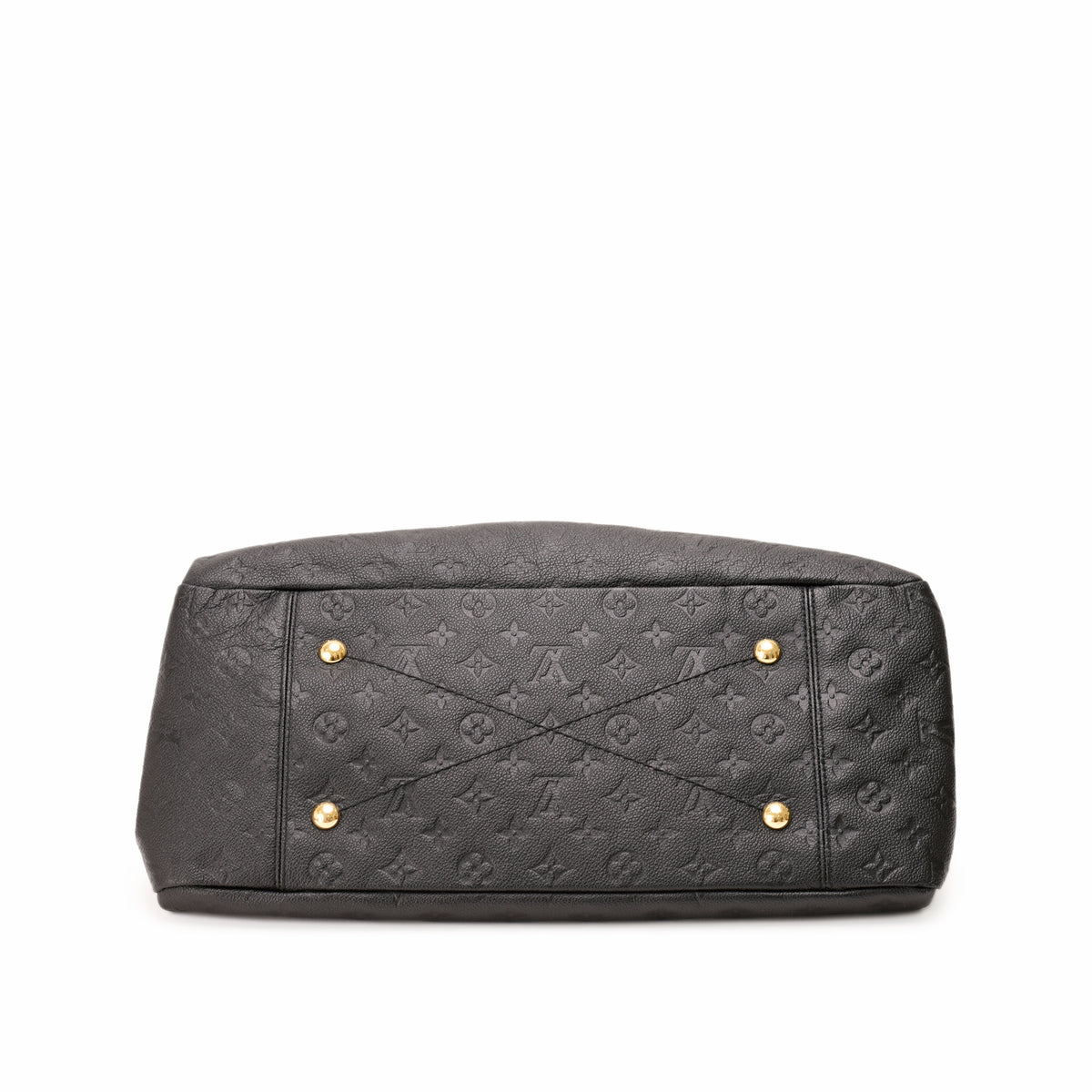 Black Monogram Empreinte leather handbag with gold-tone hardware, curated Pre-loved Luxury by Myluxe in Helsinki.