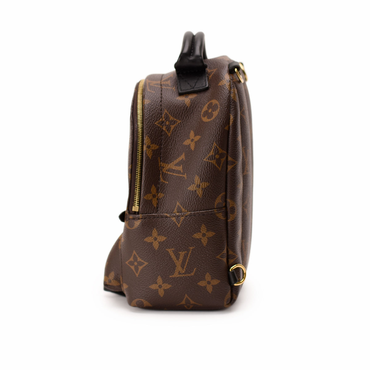 Louis Vuitton monogram canvas brown backpack with gold-tone hardware. curated Pre-loved Luxury by Myluxe in Helsinki.