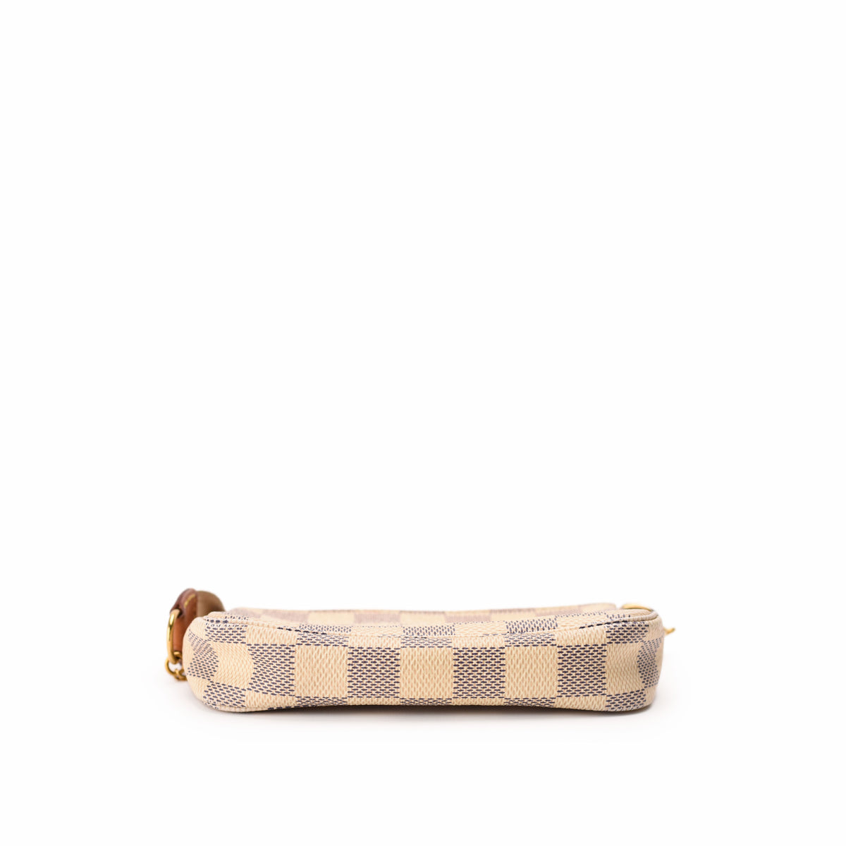 Damier Azur canvas crossbody bag in beige and cream, curated Pre-loved Luxury by Myluxe in Helsinki.