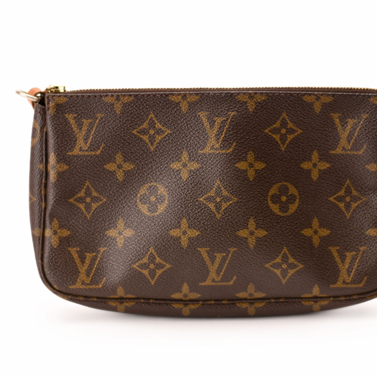 Louis Vuitton Monogram brown coated canvas pouch, curated Pre-loved Luxury by Myluxe in Helsinki.