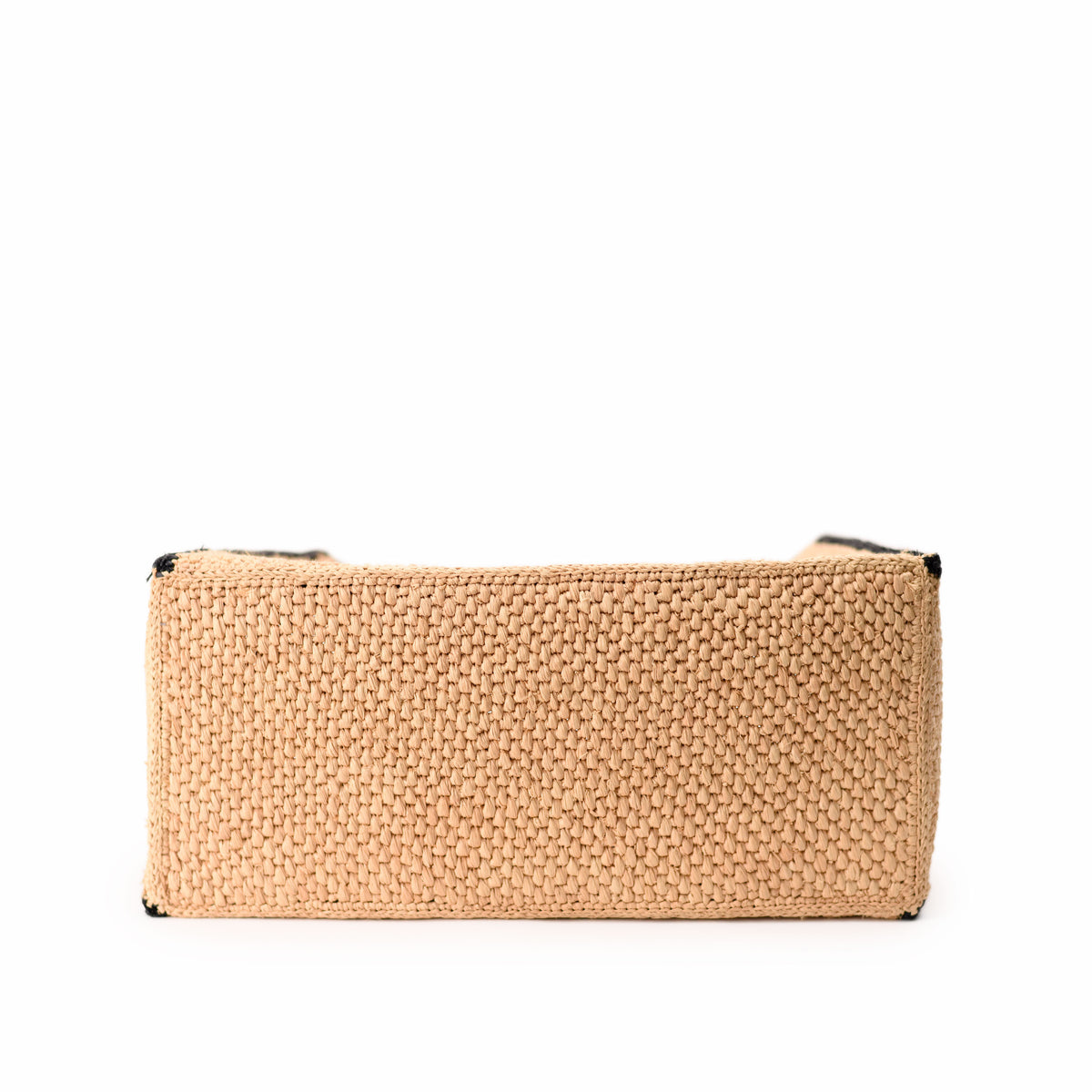 Beige woven straw luxury handbag detail, curated Pre-loved Luxury by Myluxe in Helsinki.