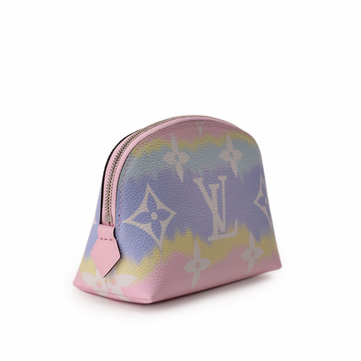 Louis Vuitton pastel gradient monogram leather pouch, curated Pre-loved Luxury by Myluxe in Helsinki.