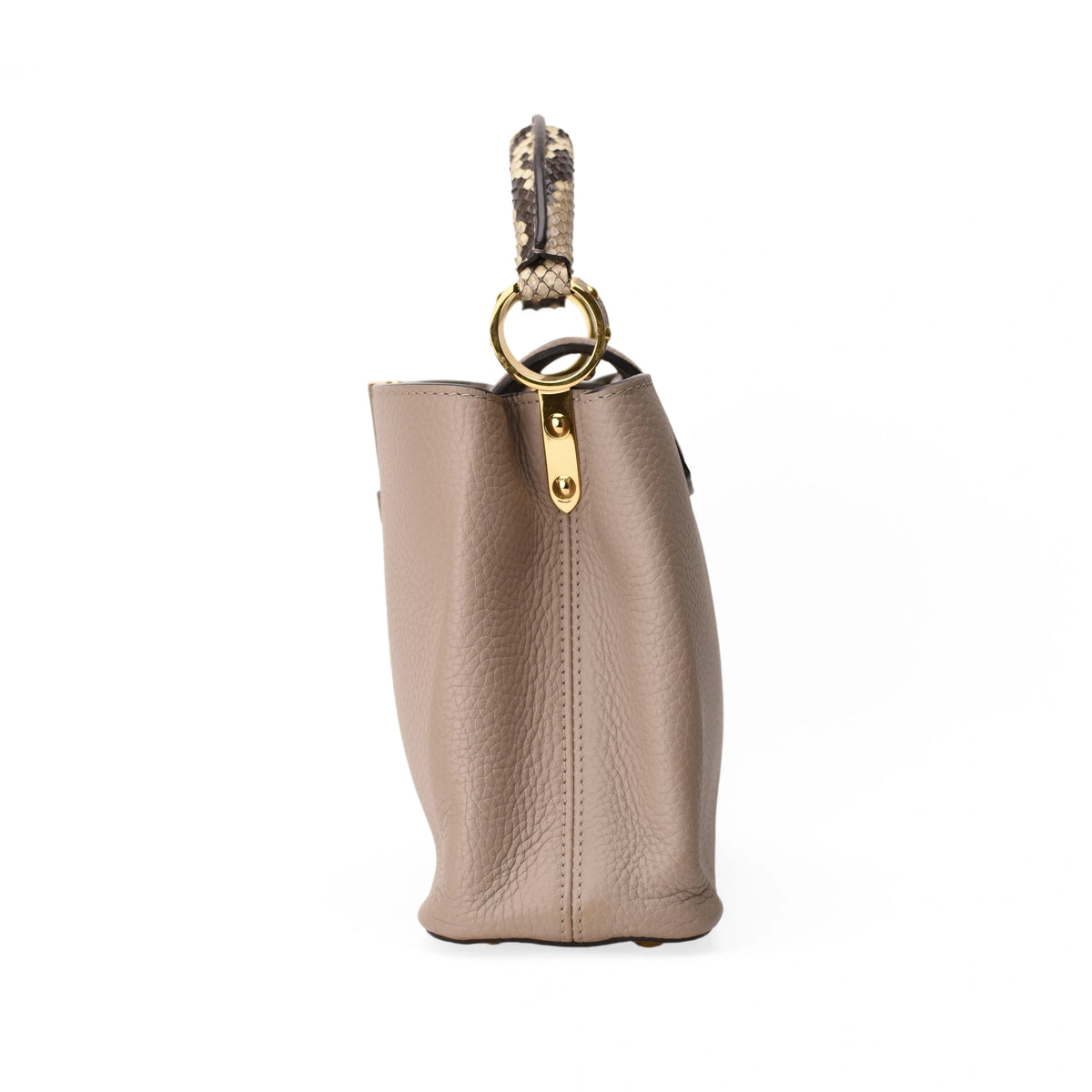 Louis Vuitton Capucines BB Galet Gray Python