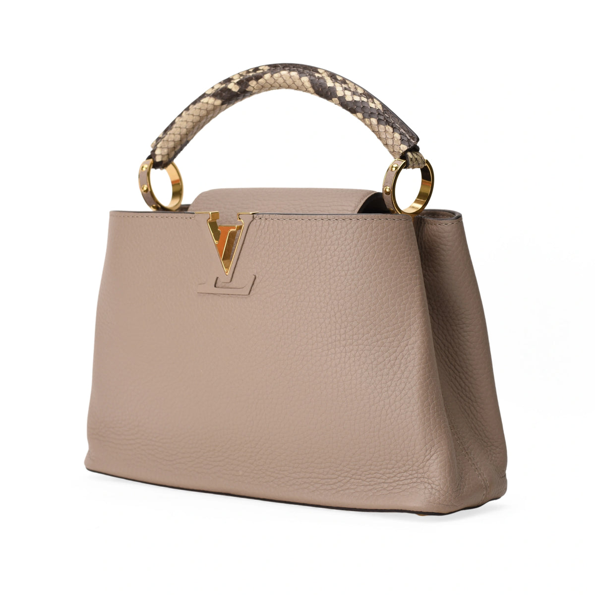 Louis Vuitton Capucines BB Galet Gray Python