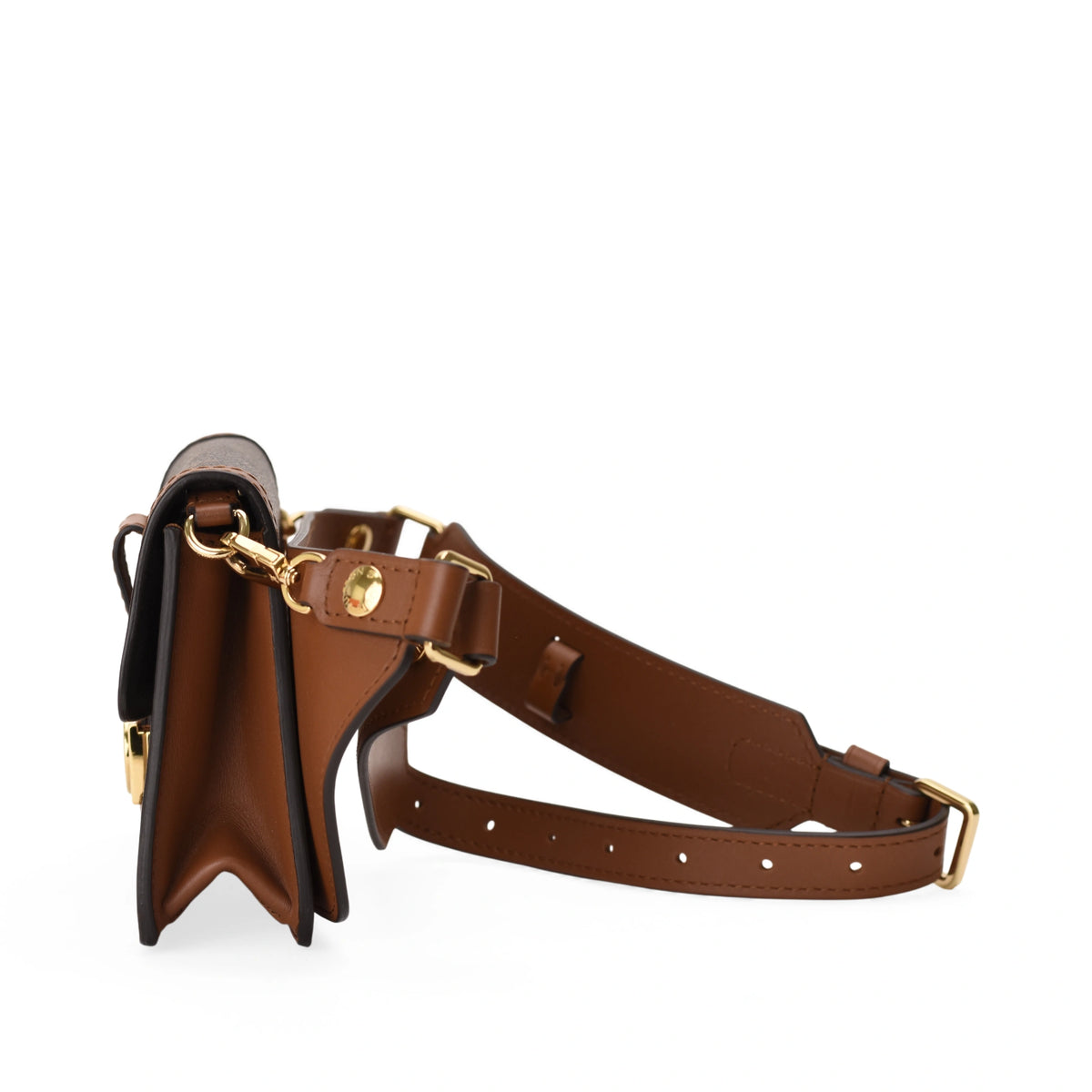 Louis Vuitton Dauphine Belt Bag in brown monogram reverse leather. curated Pre-loved Luxury by Myluxe in Helsinki.