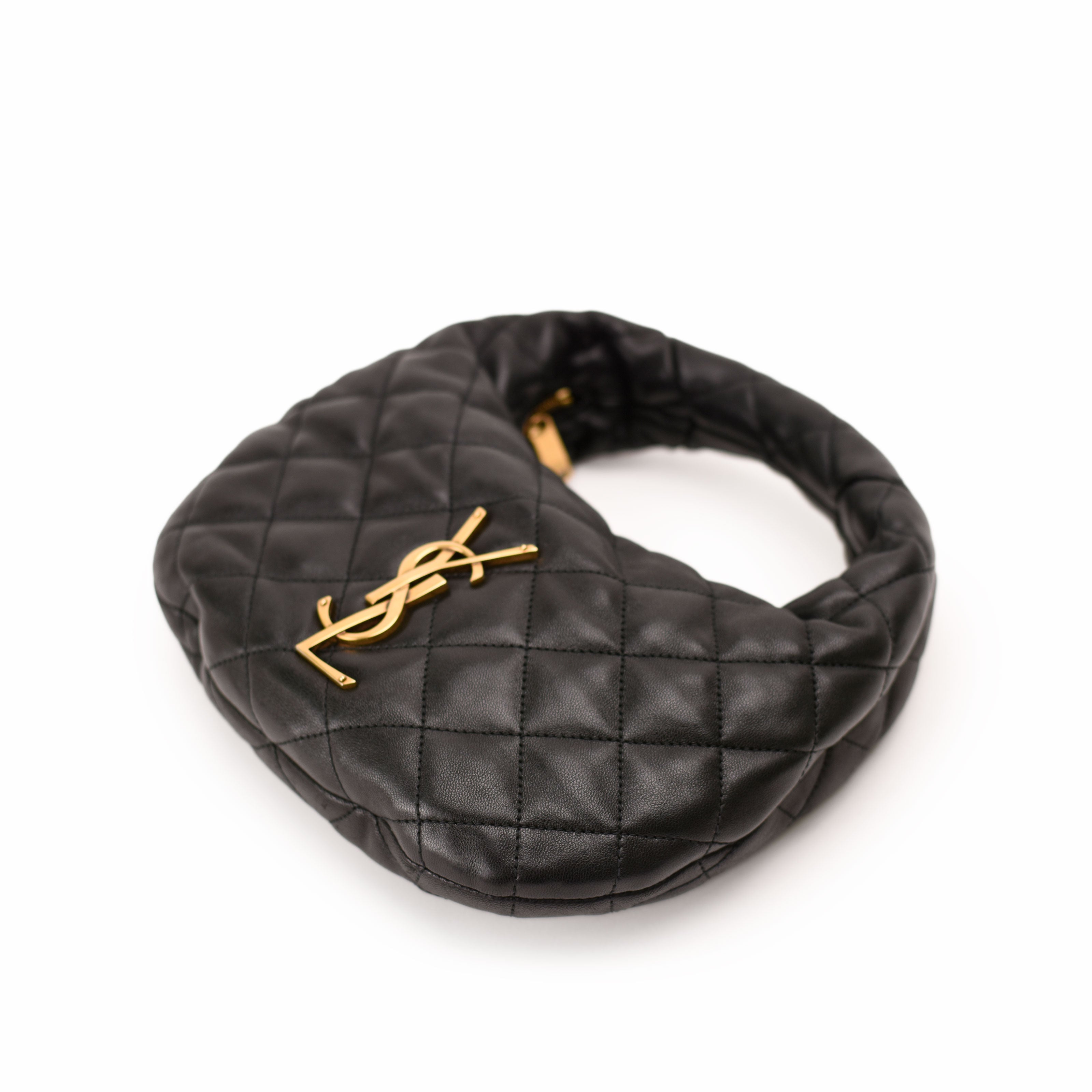 Saint Laurent Icarino Black Quilted Nappa
