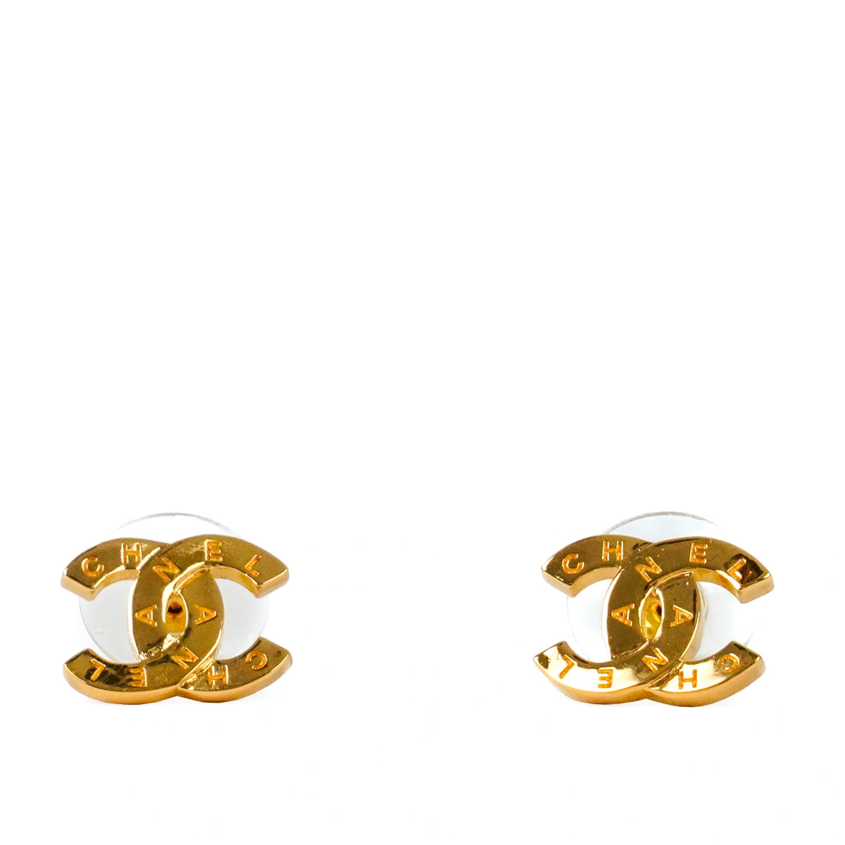 Chanel CC Earrings Gold
