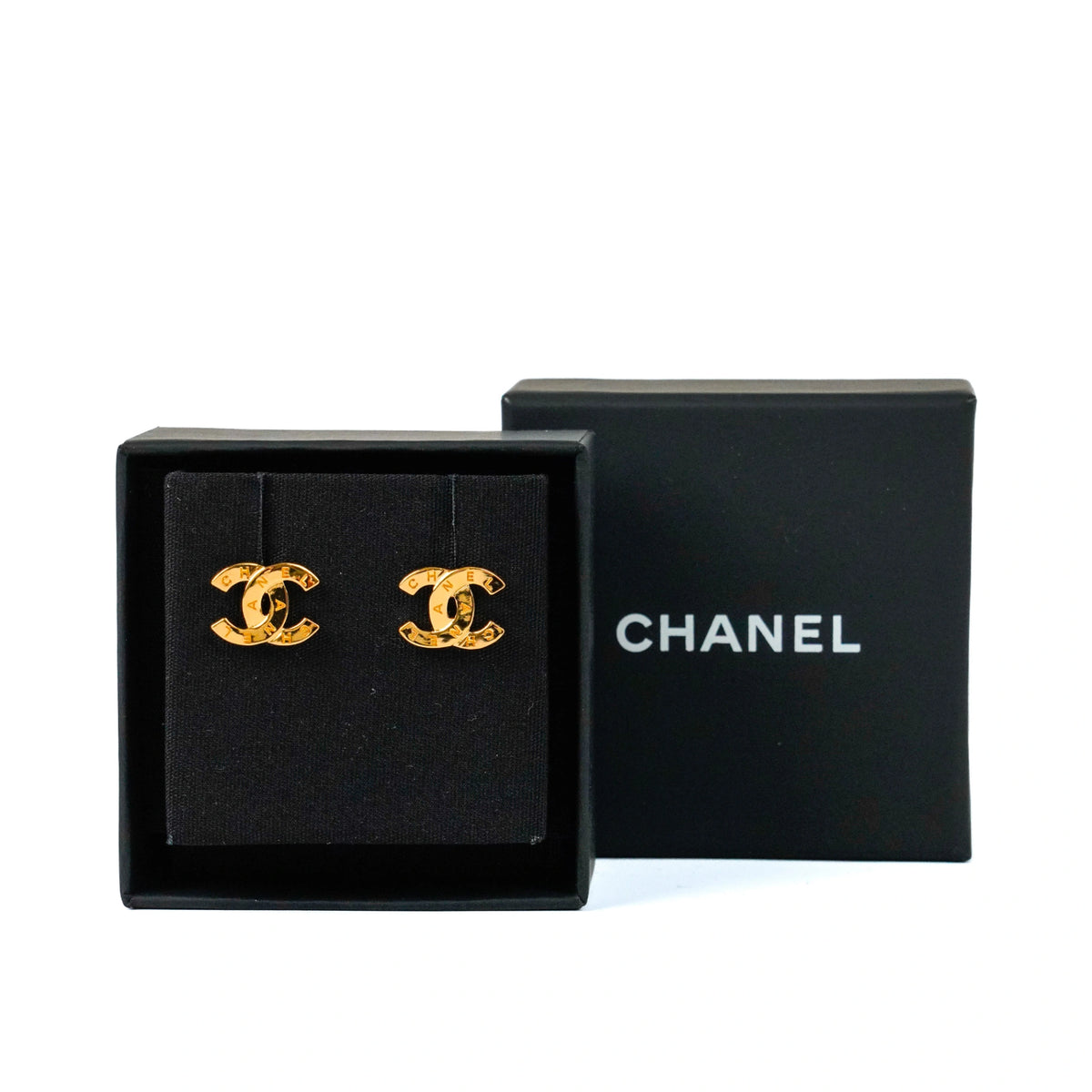 Chanel CC Earrings Gold