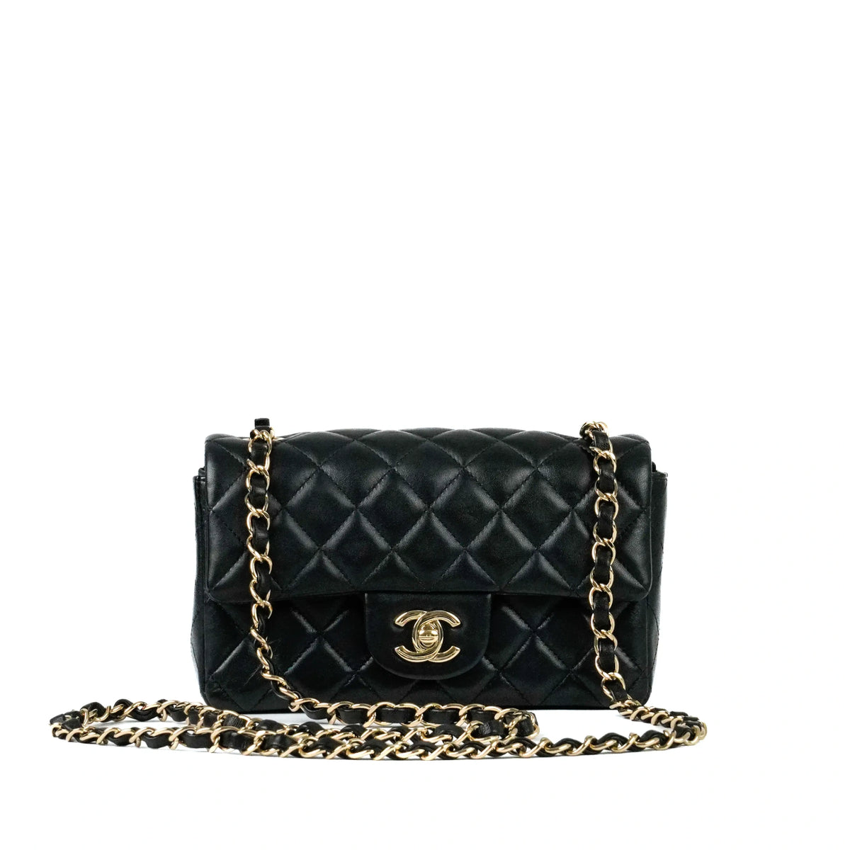 Chanel Classic Mini Rectangular Black GHW