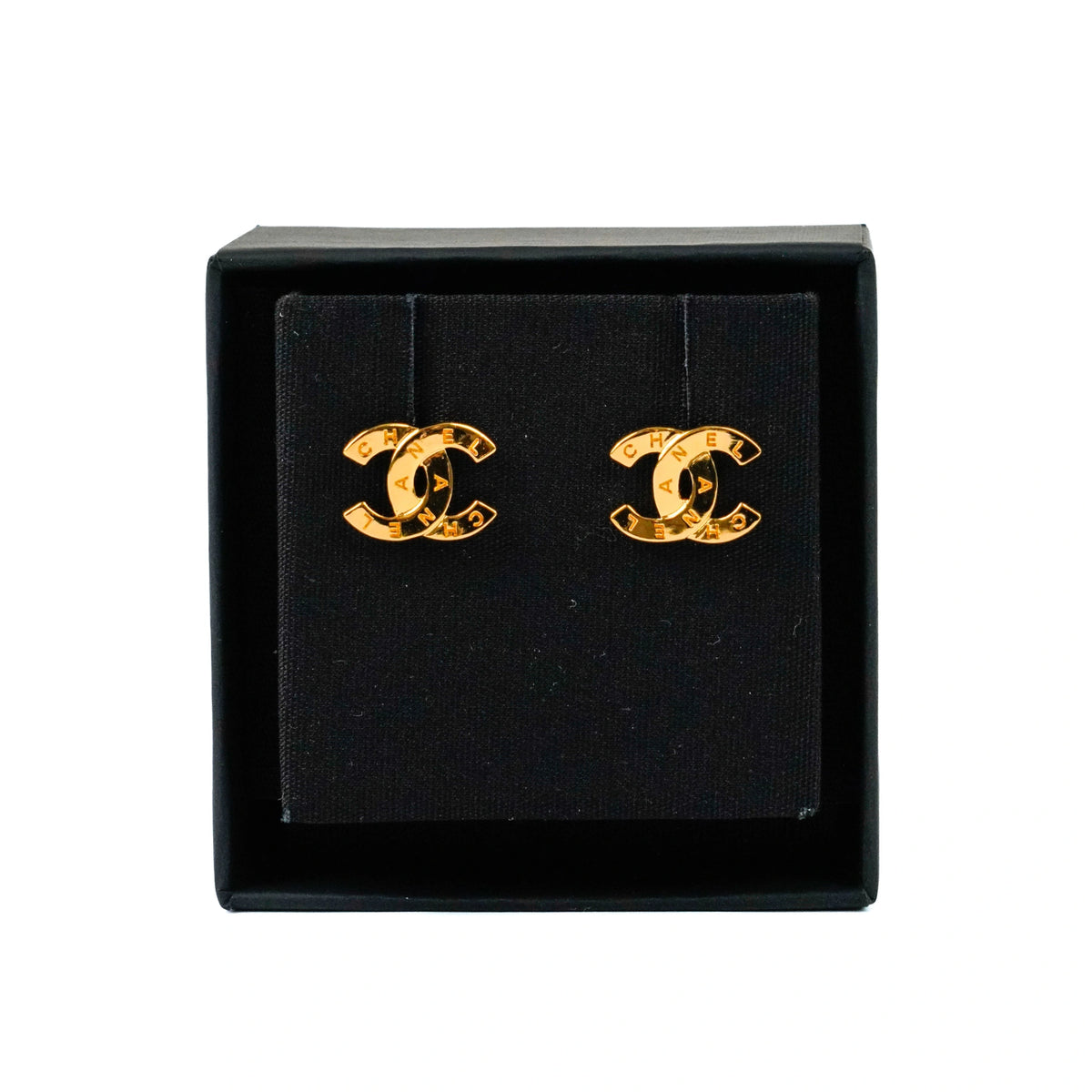 Chanel CC Earrings Gold