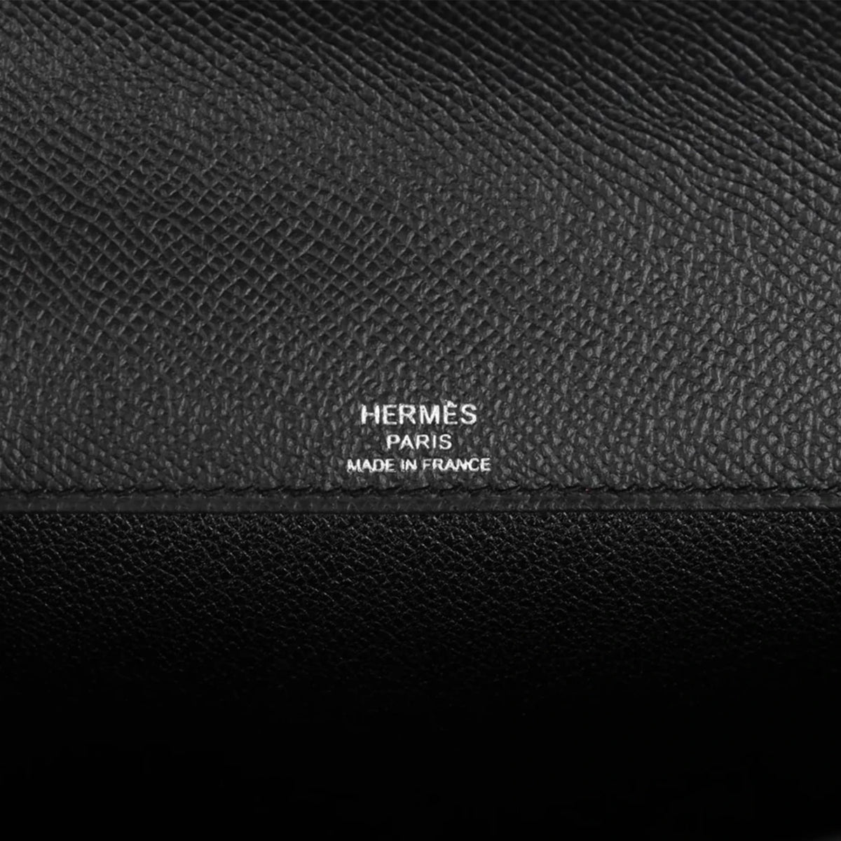 Hermès Kelly Depeches 25 Black Epsom Palladium Hardware