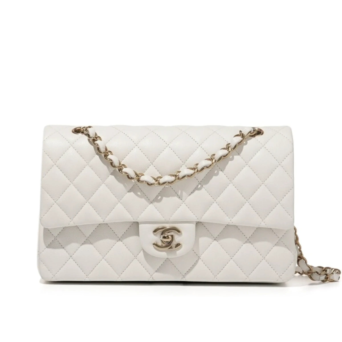  Chanel Caviar Classic Medium GHW