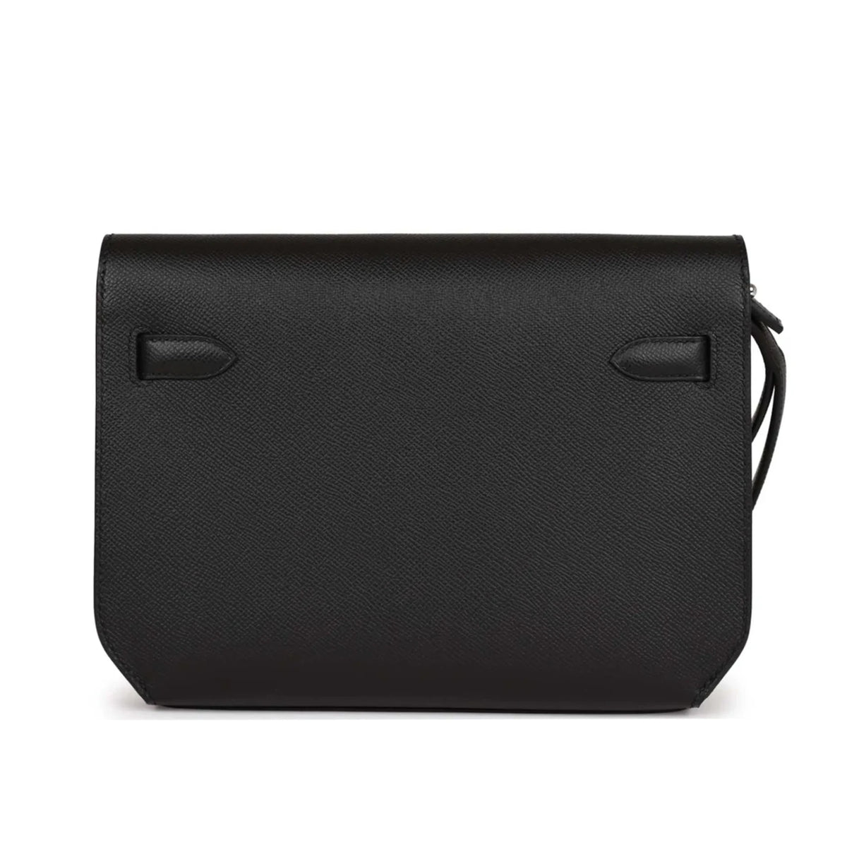 Hermès Kelly Depeches 25 Black Epsom Palladium Hardware