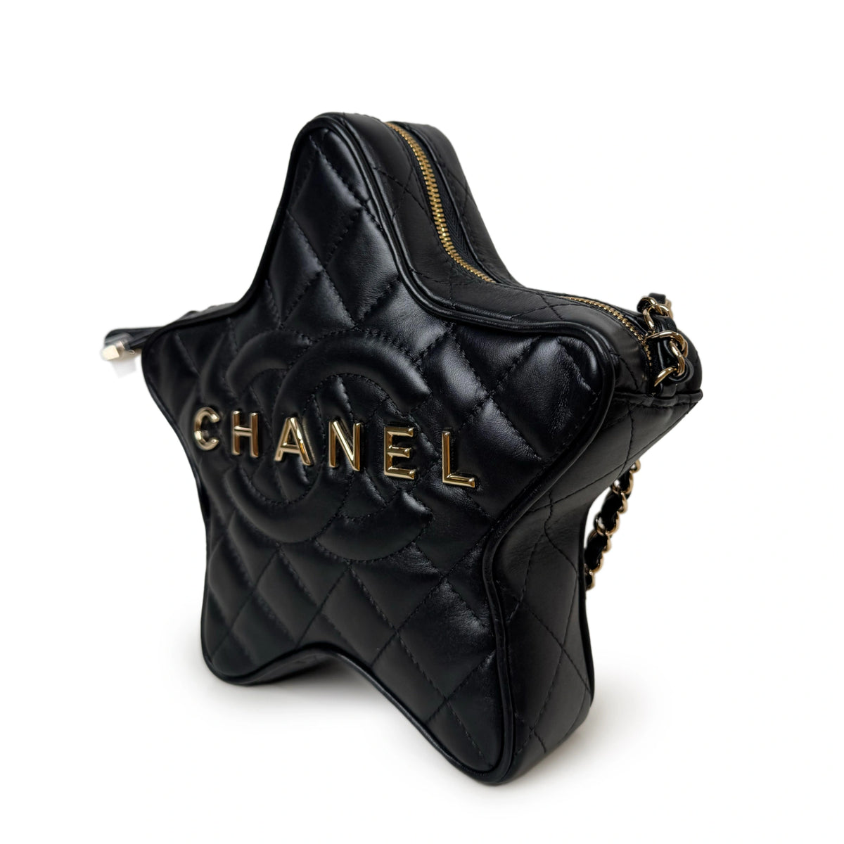 Chanel 24C Star Bag Black Leather GHW