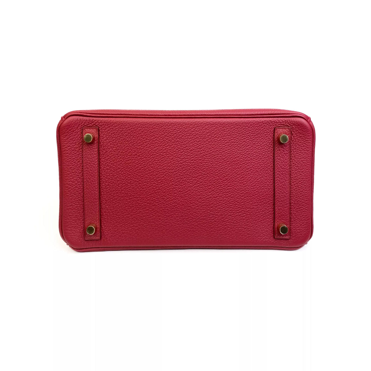 Hermès Birkin 30 Touch Rouge Sellier Matte Alligator and Rouge Grenat Togo Gold Hardware Bottom