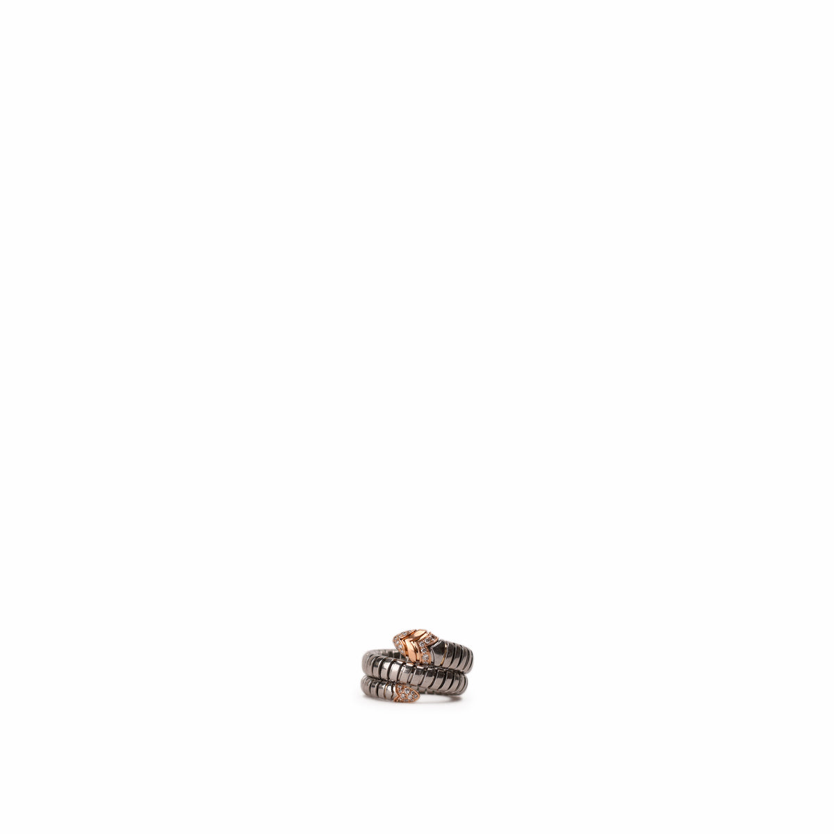 Stacked mixed metal rings in silver and gold tones, curated Pre-loved Luxury by Myluxe in Helsinki.
