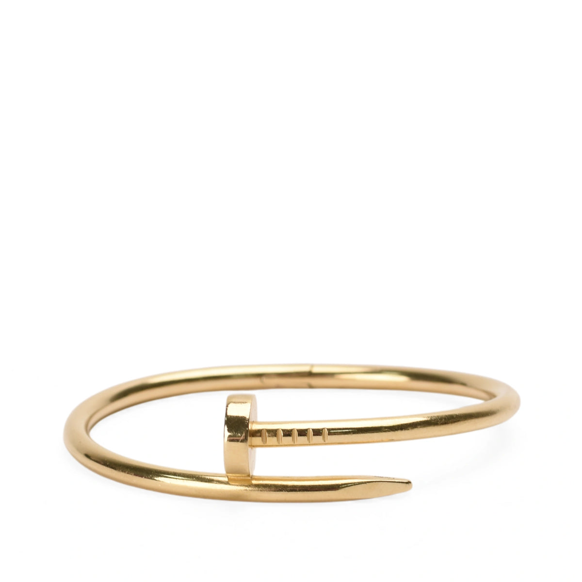 Gold Cartier Juste un Clou nail bracelet, curated Pre-loved Luxury by Myluxe in Helsinki.